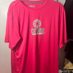 Core Men's Red and Pink T-shirt